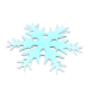 Snowflake Throwing Disc - Uncommon from Snow Weather Update